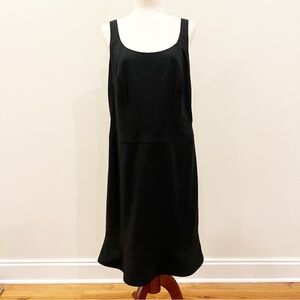 Akris Punto Black Sleeveless Dress Womens 14 Wool Lined Career Quiet Luxury LBD